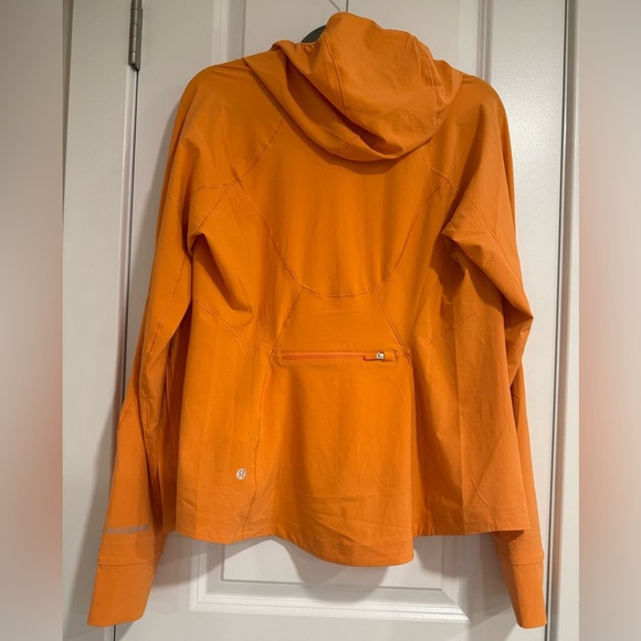 Lululemon Athletica Vibrant Orange Mist Over Windbreaker Jacket - Picture 6 of 8